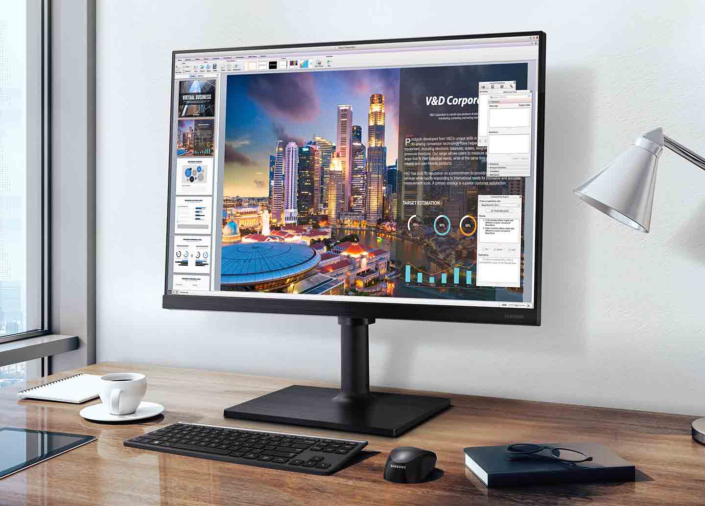 Màn hình viền mỏng FHD LF24T450