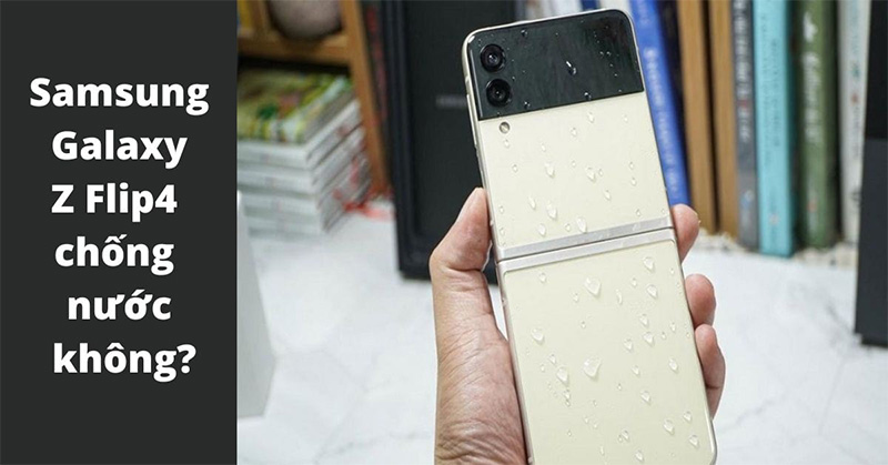 Điện thoại Samsung Galaxy Z Flip4 liệu có chống nước “đỉnh cao” như lời đồn?