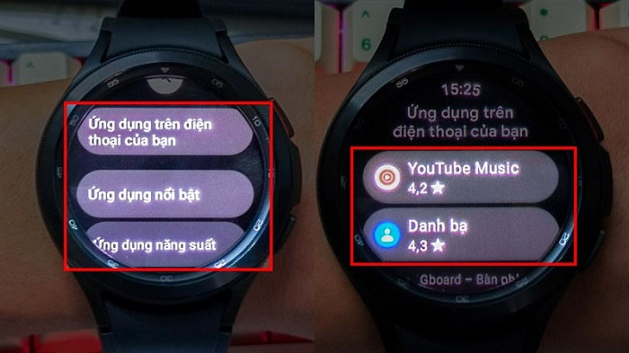 Cài đặt ứng dụng trên Galaxy watch4