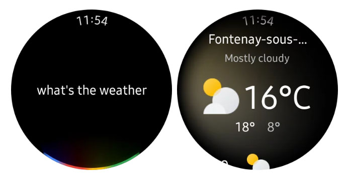 Google assistant trên Galaxy watch4