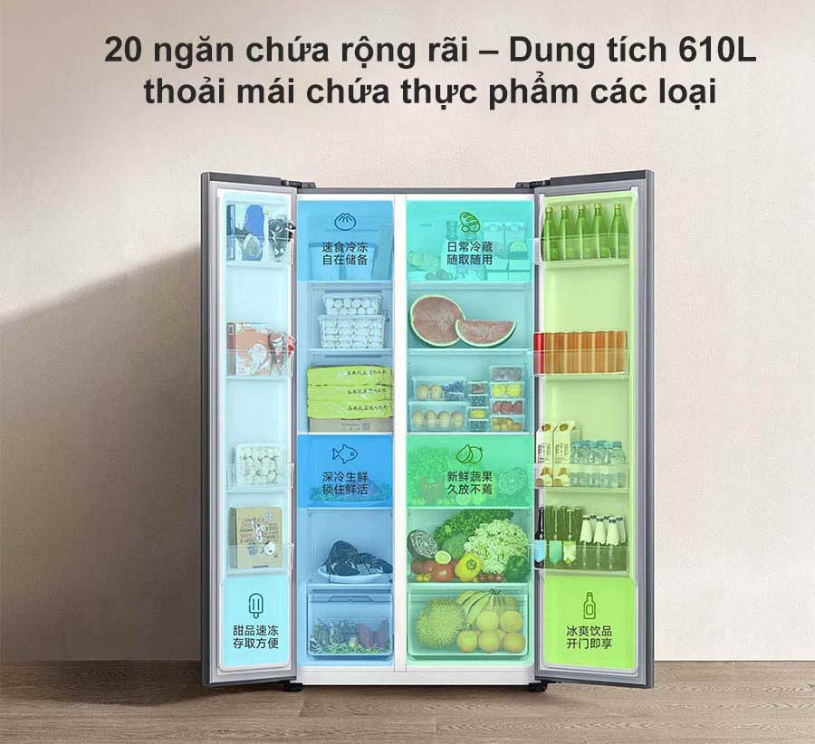 Ngăn chứa rộng rãi