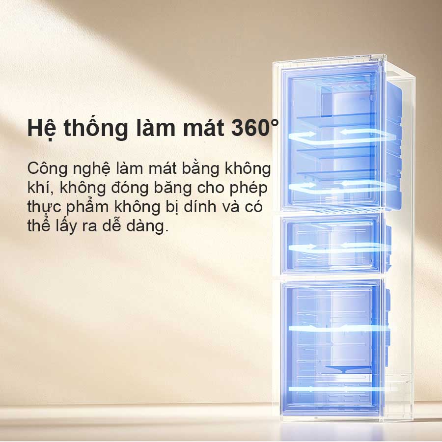 Tủ lạnh Xiaomi Mijia 3 cánh 256L